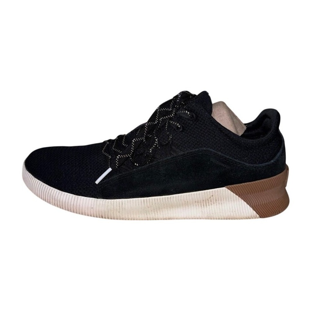 Sorel Out N About Plus Sneaker Womens 9.5 Black Mesh Suede Lace Up Sporty‎ Chic